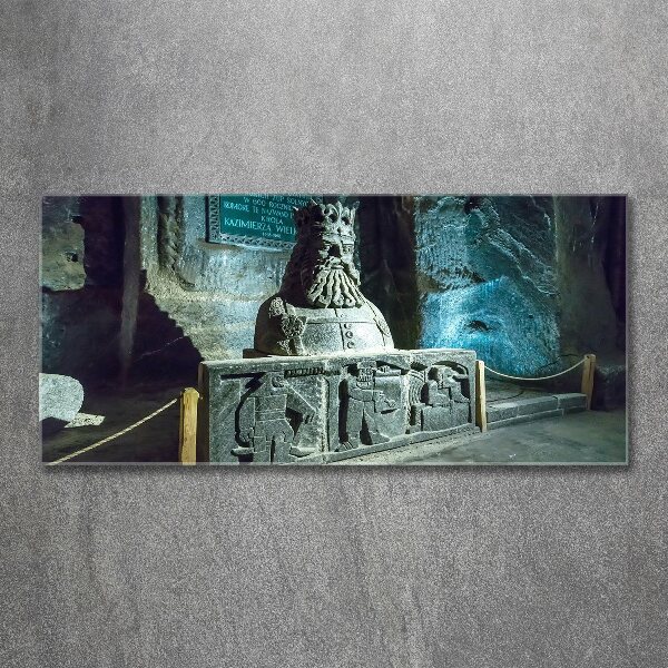 Quadro su vetro acrilico Miniera di sale