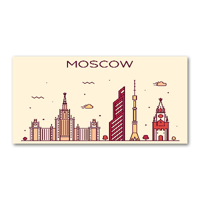 Quadro in vetro acrilico Edifici di Mosca