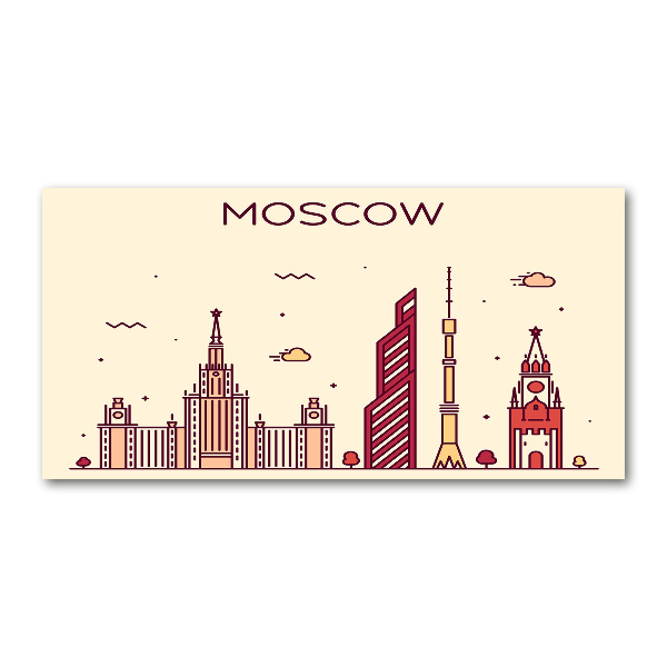 Quadro in vetro acrilico Edifici di Mosca