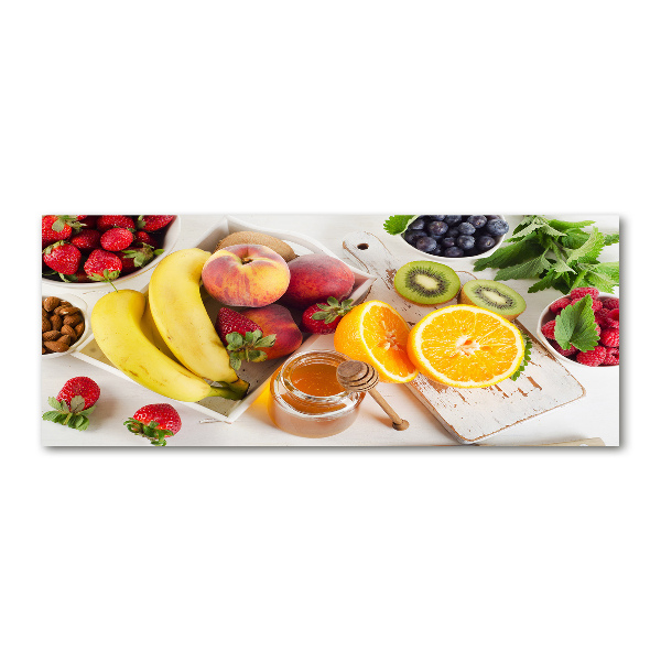 Quadro su vetro acrilico Frutta e miele