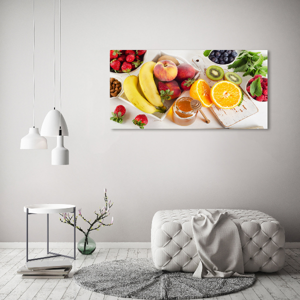 Quadro su vetro acrilico Frutta e miele