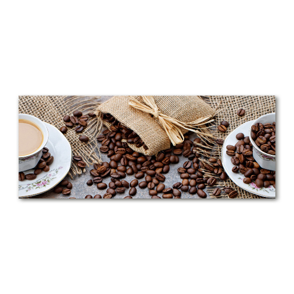 Quadro in vetro acrilico Caffè con latte