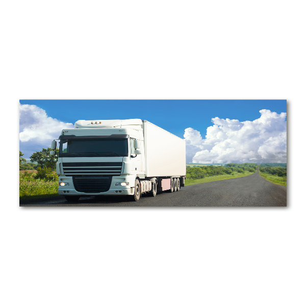 Quadro vetro acrilico Camion bianco