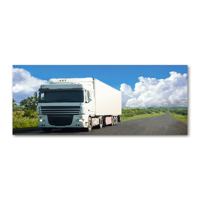 Quadro vetro acrilico Camion bianco