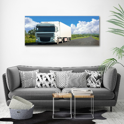 Quadro vetro acrilico Camion bianco