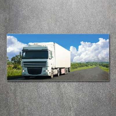 Quadro vetro acrilico Camion bianco