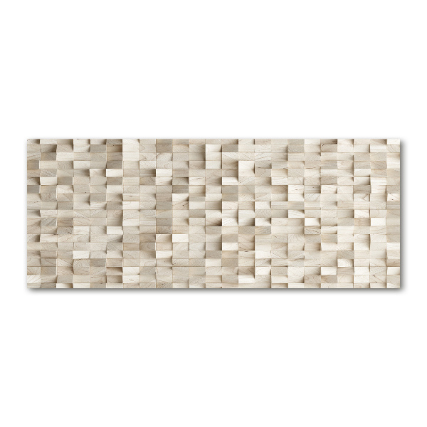 Quadro vetro acrilico Cubi di legno