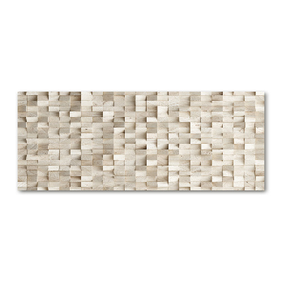 Quadro vetro acrilico Cubi di legno