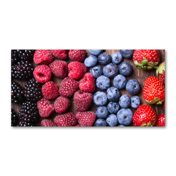 Quadro vetro acrilico Frutti di bosco