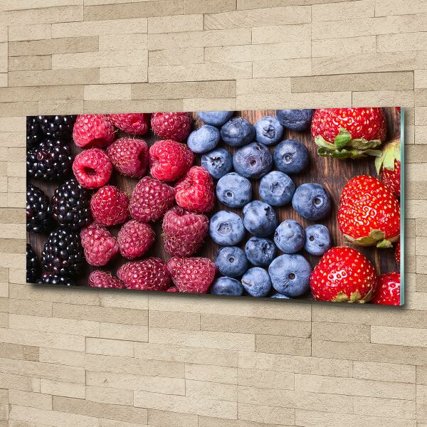 Quadro vetro acrilico Frutti di bosco