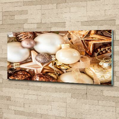 Quadro vetro acrilico Palline di Natale