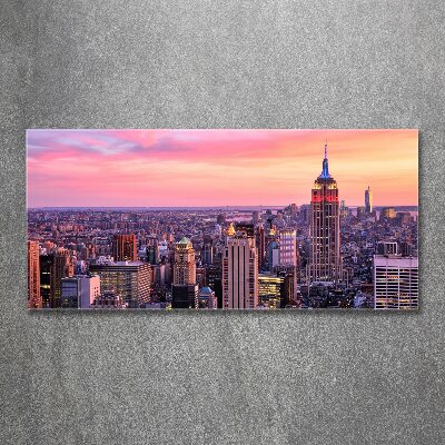 Quadro su vetro acrilico New York Ovest