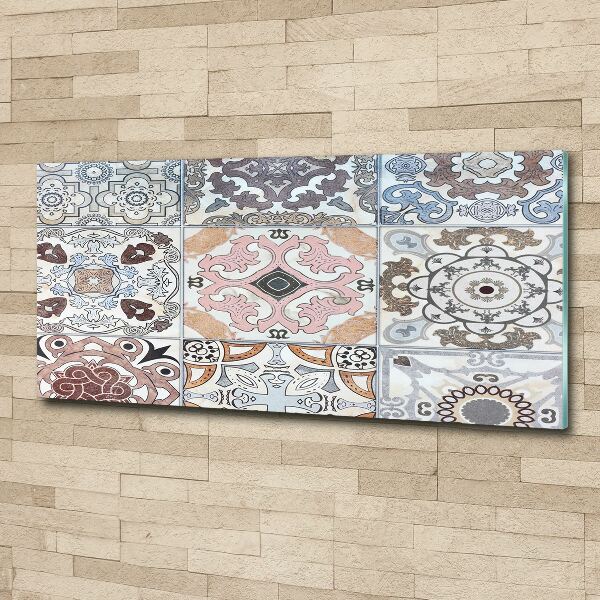 Quadro su vetro acrilico Piastrelle in ceramica