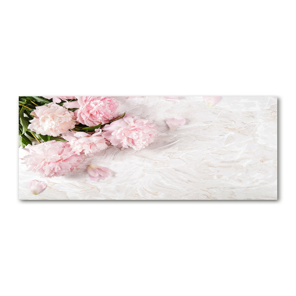 Quadro vetro acrilico Peonie