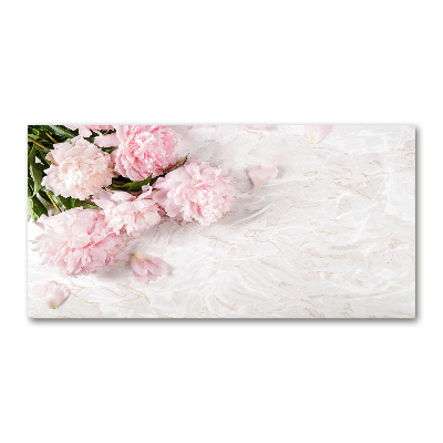 Quadro vetro acrilico Peonie