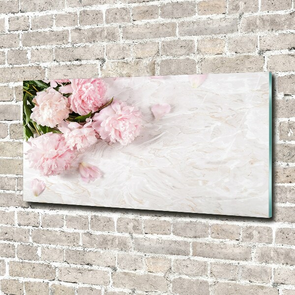 Quadro vetro acrilico Peonie