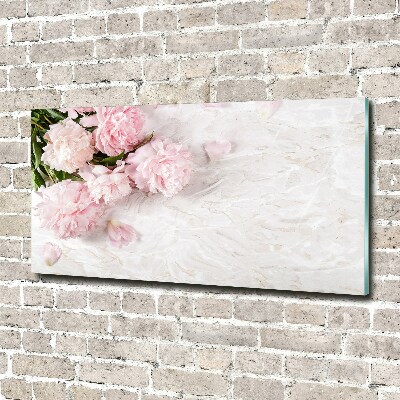 Quadro vetro acrilico Peonie