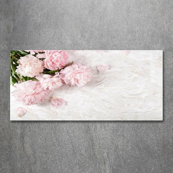 Quadro vetro acrilico Peonie