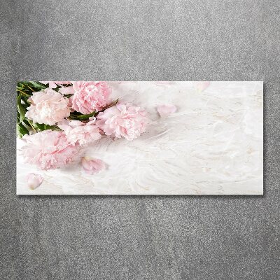 Quadro vetro acrilico Peonie
