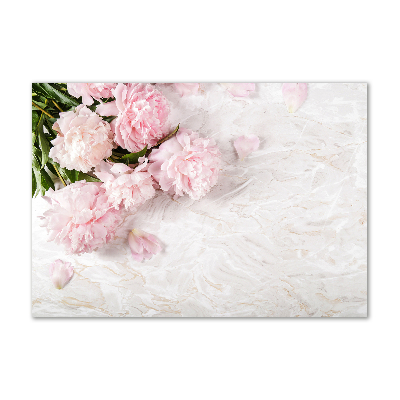 Quadro vetro acrilico Peonie
