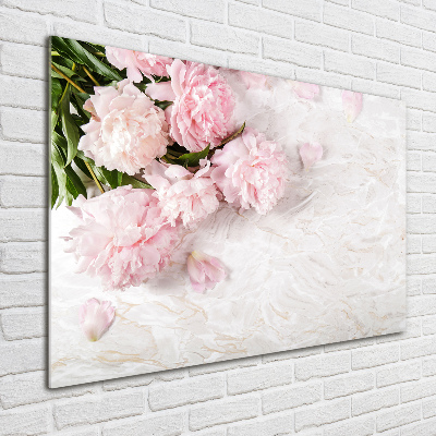 Quadro vetro acrilico Peonie