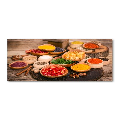 Quadro in vetro acrilico Spezie ed erbe aromatiche