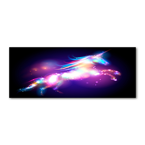 Quadro in vetro acrilico Unicorno