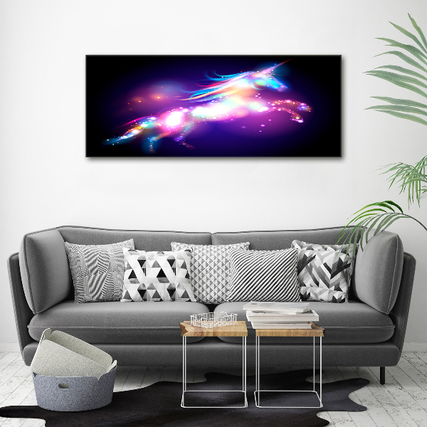 Quadro in vetro acrilico Unicorno