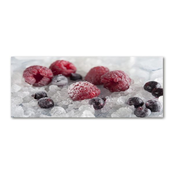 Quadro vetro acrilico Frutti di bosco ghiacciati