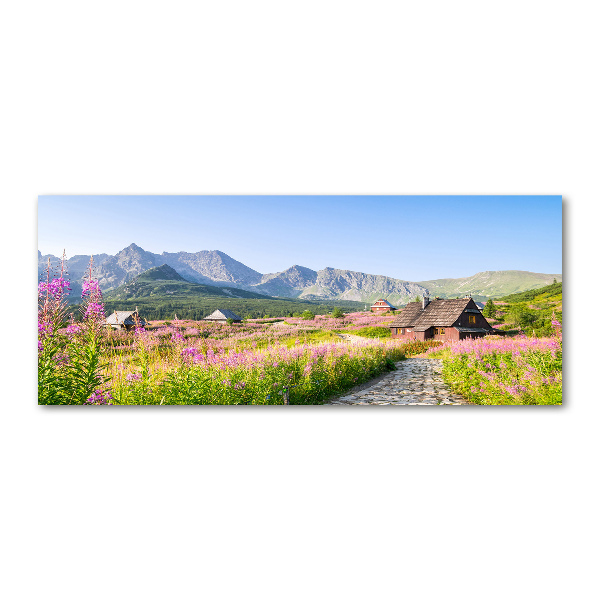 Quadro su vetro acrilico Rifugi di montagna