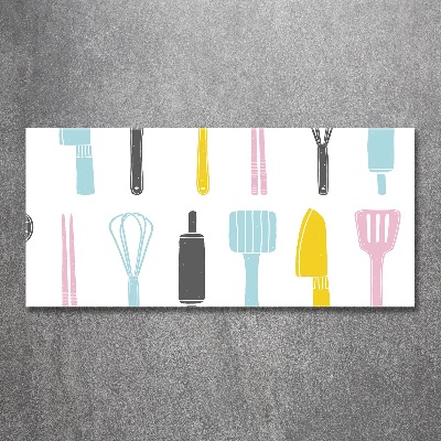 Quadro in vetro acrilico Utensili da cucina
