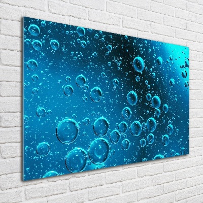 Quadro in vetro acrilico Bolle sott'acqua