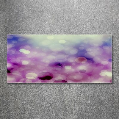 Quadro in vetro acrilico Ruote viola