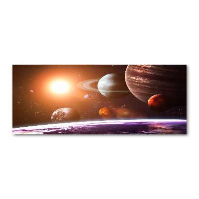 Quadro su vetro acrilico Sistema solare