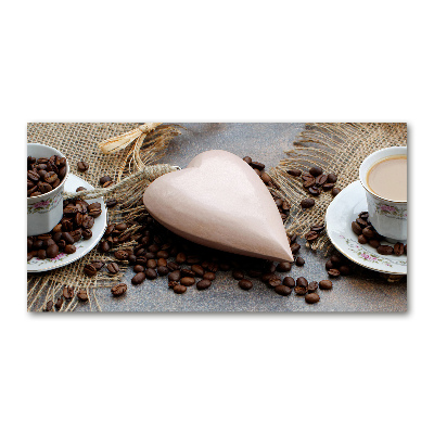 Quadro su vetro acrilico Caffè con latte