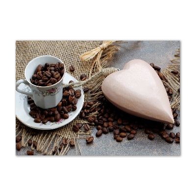 Quadro su vetro acrilico Caffè con latte