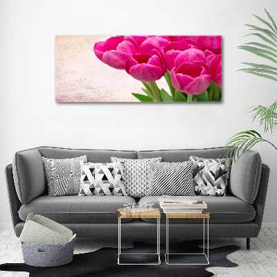 Quadro in vetro acrilico Giardino rosa