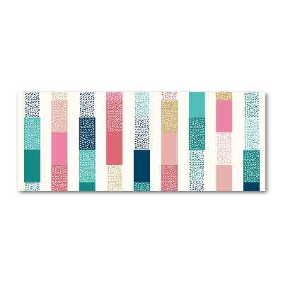 Quadro in vetro acrilico Strisce colorate