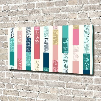 Quadro in vetro acrilico Strisce colorate