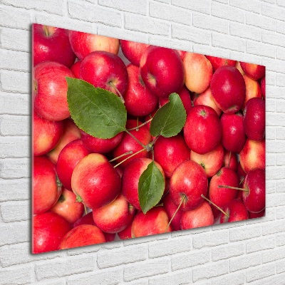 Quadro in vetro acrilico Mele rosse