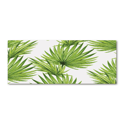 Quadro su vetro acrilico Foglie tropicali