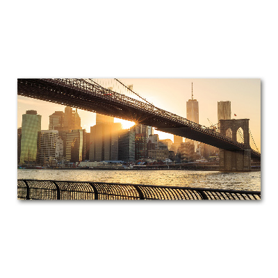 Quadro su vetro acrilico Ponte di Brooklyn