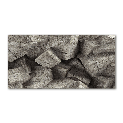 Quadro vetro acrilico Cubi di cemento