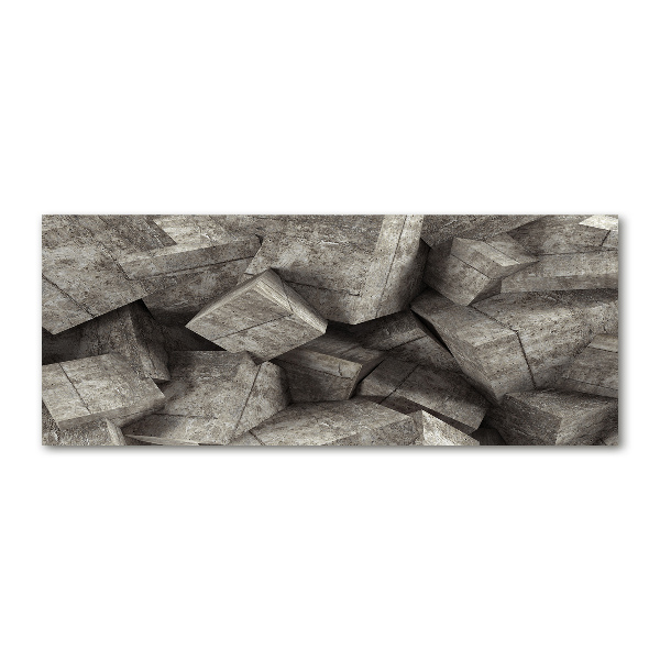 Quadro vetro acrilico Cubi di cemento