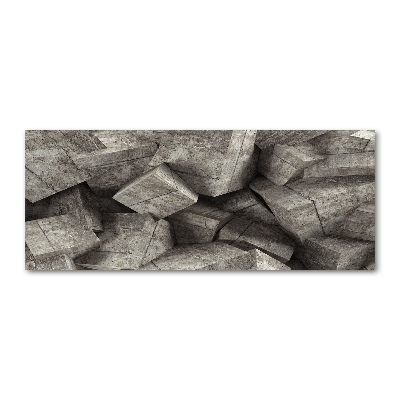 Quadro vetro acrilico Cubi di cemento