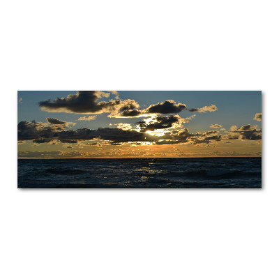 Quadro vetro acrilico Tramonto sul mare