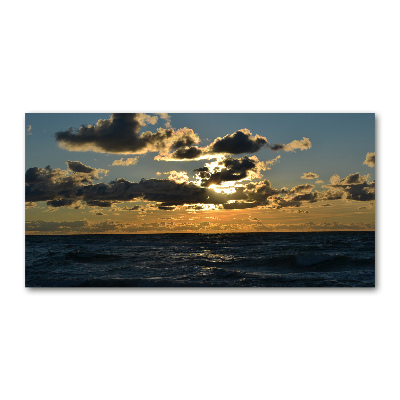Quadro vetro acrilico Tramonto sul mare