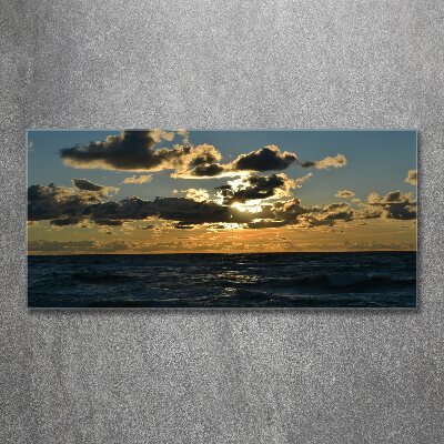 Quadro vetro acrilico Tramonto sul mare
