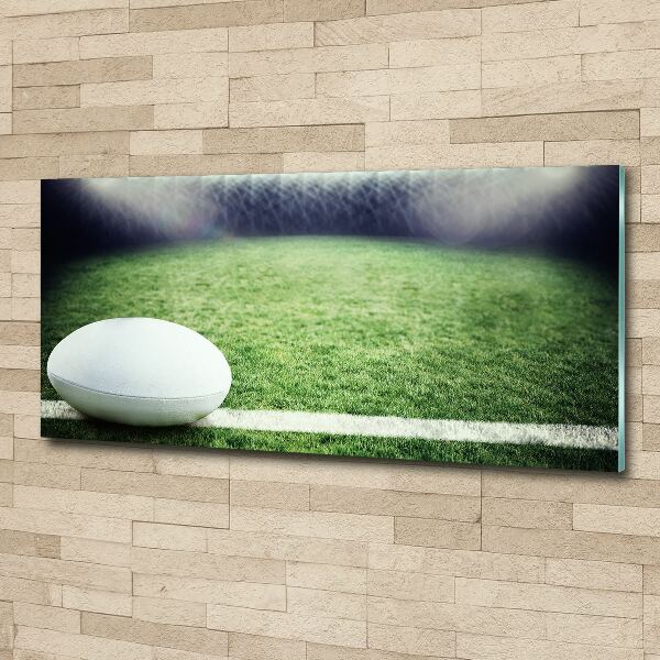 Quadro in vetro acrilico Palla da rugby