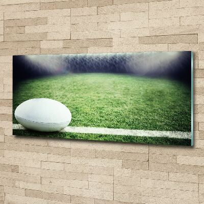 Quadro in vetro acrilico Palla da rugby